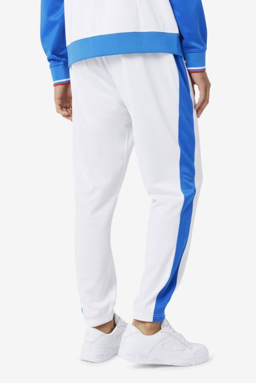 White / Blue Men's Fila Puerto Rico Pants | Fila935WK