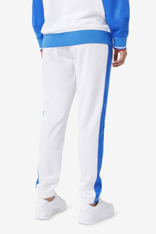 White / Blue Men's Fila Puerto Rico Pants | Fila935WK