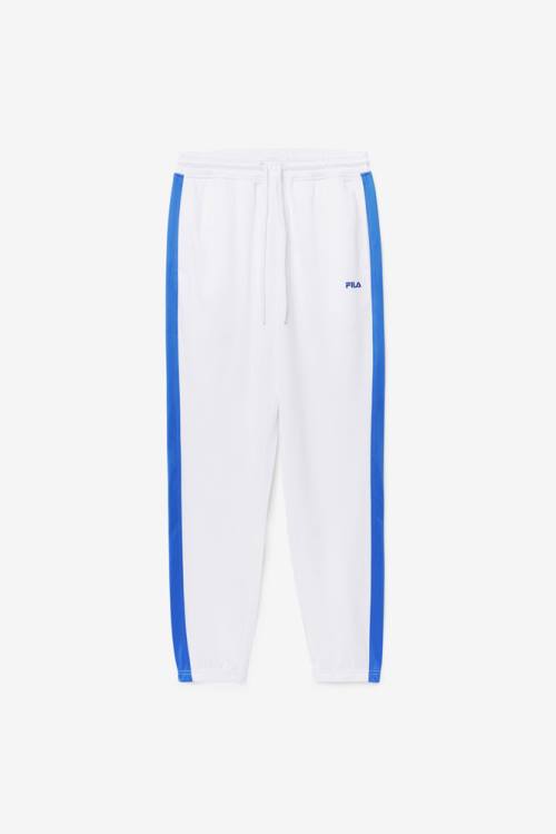 White / Blue Men\'s Fila Puerto Rico Pants | Fila935WK