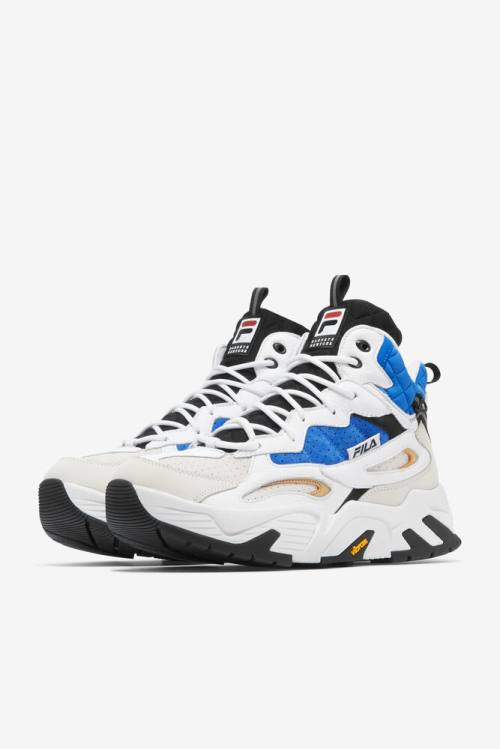 White / Blue Men's Fila Ray Tracer Tr4 X Barneys Sneakers | Fila392XN