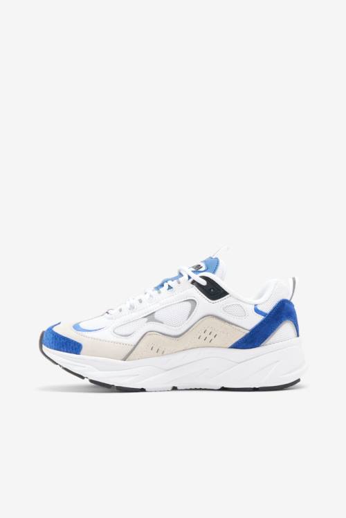 White / Blue / Metal Silver Women's Fila Trigate Sneakers | Fila810VO