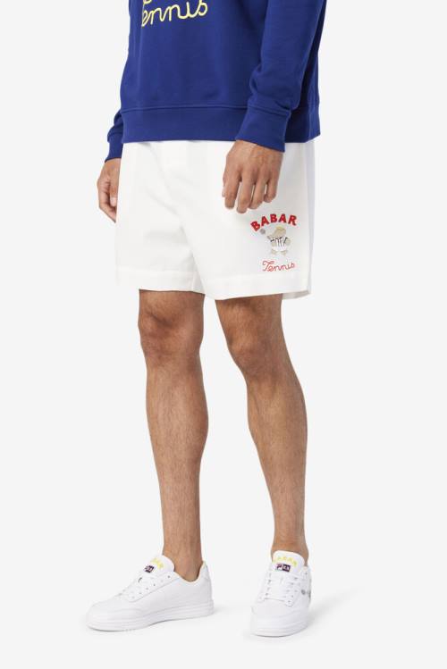 White / Blue / Red Men's Fila X Rb Babar Marckus Shorts | Fila237DI