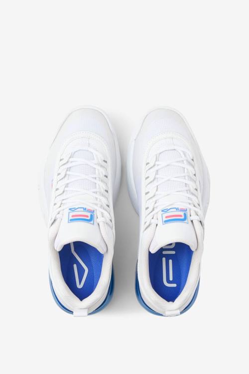 White / Blue Women's Fila Disruptor 2 a Sneakers | Fila431LN