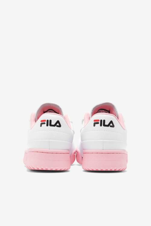 White / Coral Pink / Black Women's Fila Original Tennis Lux X Barneys Sneakers | Fila271LQ