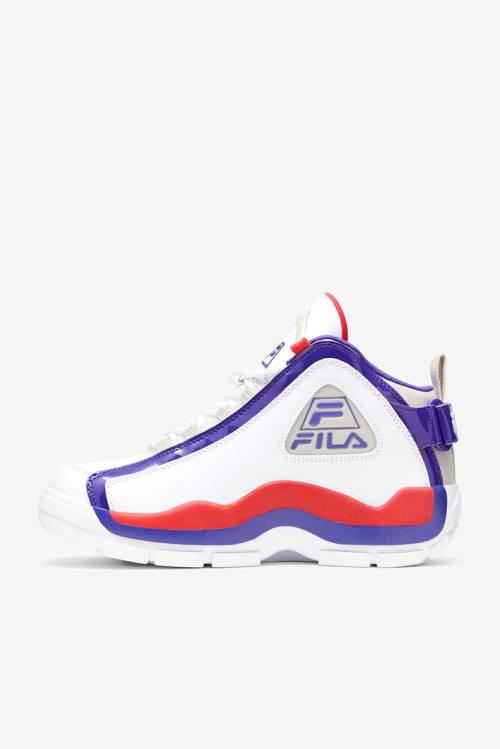 White / Deep Blue Men's Fila Grant Hill 2 Sneakers | Fila073KC