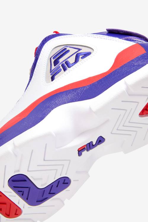 White / Deep Blue Men's Fila Grant Hill 2 Sneakers | Fila073KC