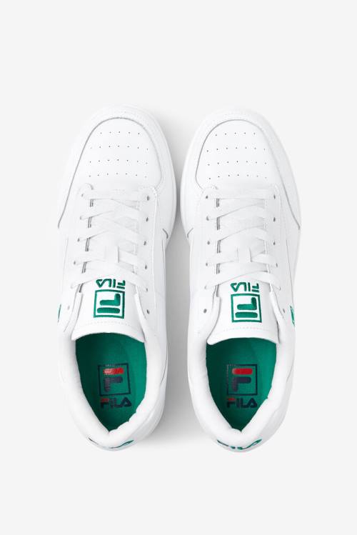 White / Green Men's Fila Tennis 88 Tennis Shoes | Fila072LJ