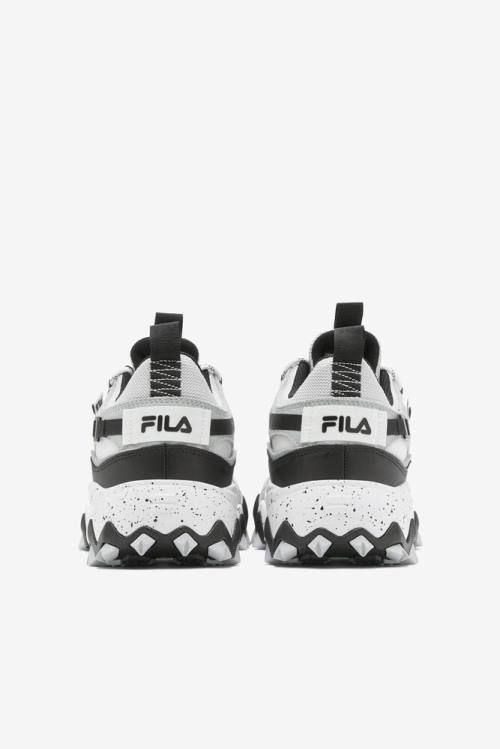 White / Grey / Black Men's Fila Excursion Sneakers | Fila391NE