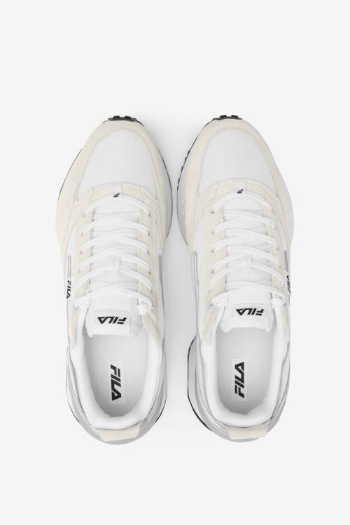 White / Grey Men's Fila Renno N-generation Patched Sneakers | Fila934EM