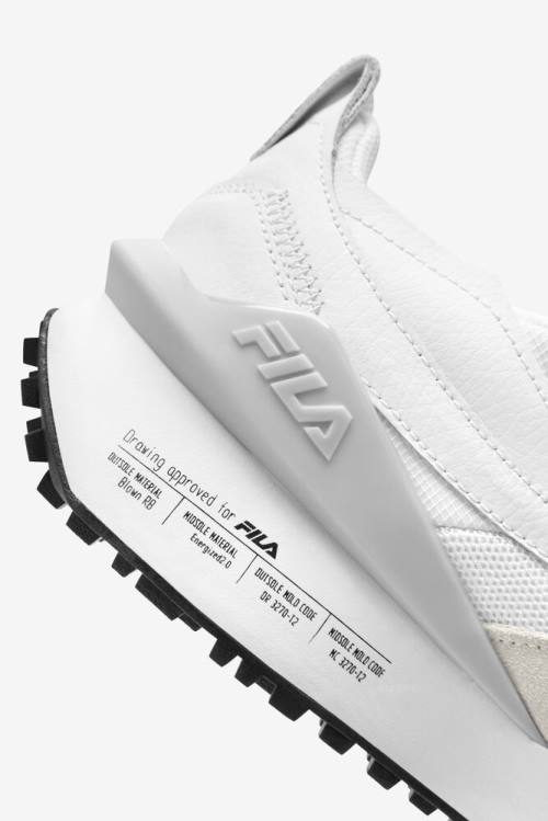 White / Grey Men's Fila Renno N-generation Patched Sneakers | Fila934EM