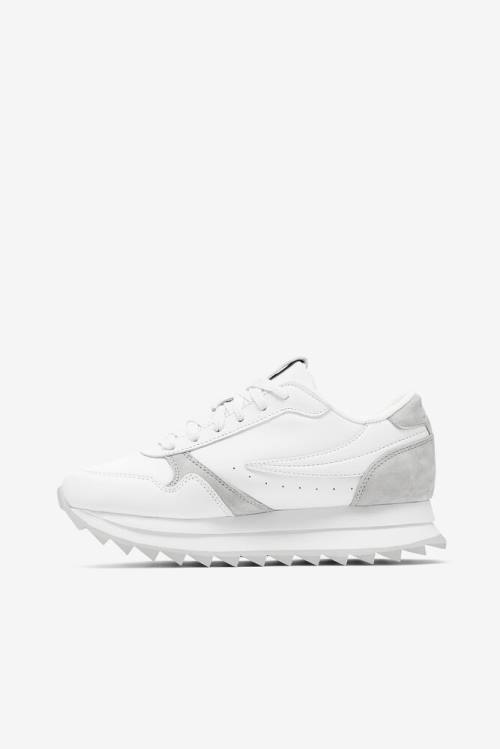 White / Grey Women's Fila Orbit Zero Sneakers | Fila052UX