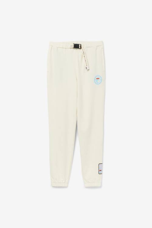 White Men\'s Fila Basecamp Pants | Fila491DW