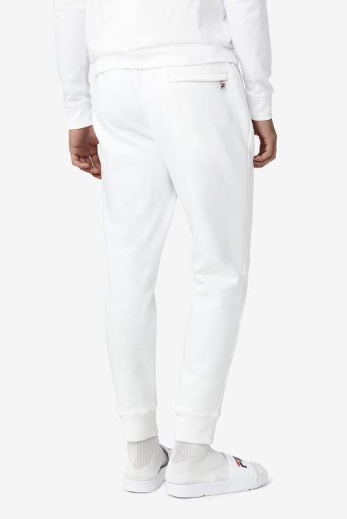 White Men's Fila Chardon Jogger Pants | Fila908XA