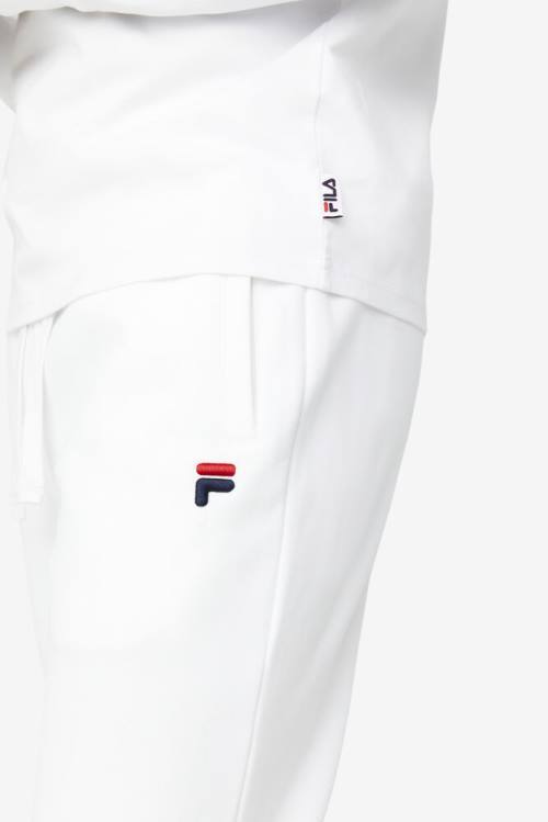 White Men's Fila Chardon Jogger Pants | Fila908XA