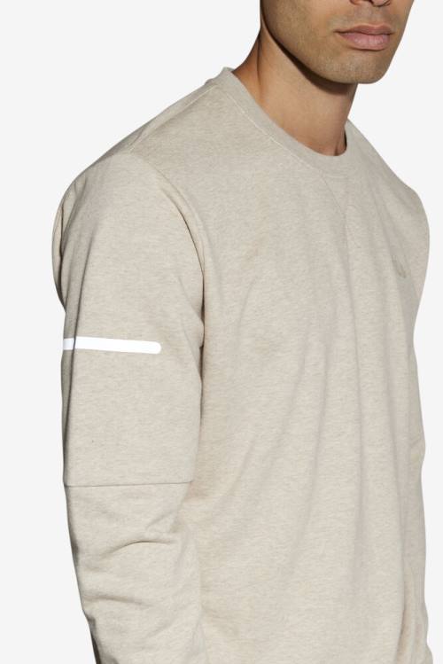 White Men's Fila Commuter Crew Sweatshirts | Fila783QR