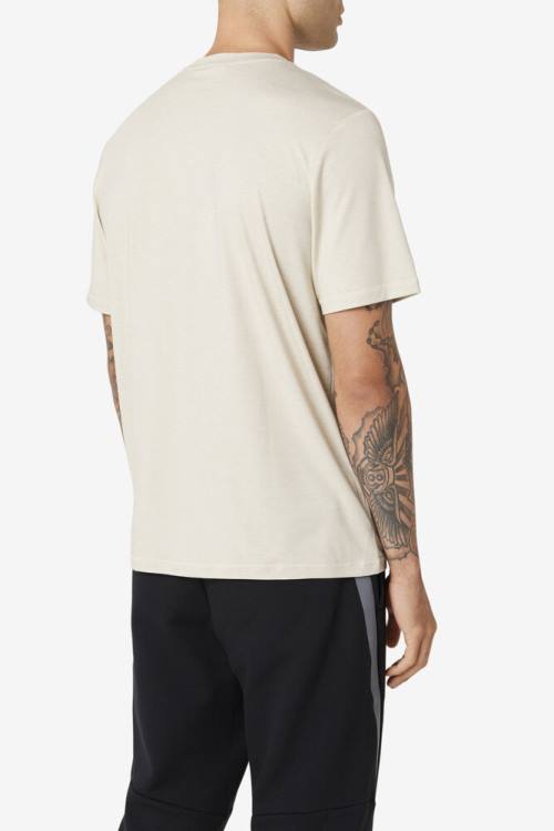 White Men's Fila Commuter Tee T Shirts | Fila694KA