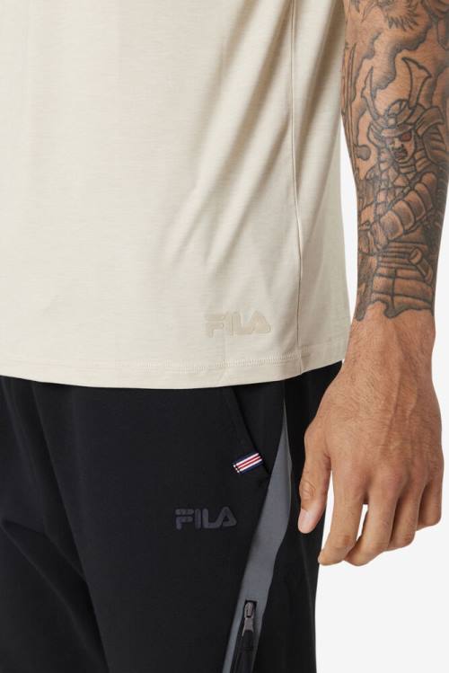 White Men's Fila Commuter Tee T Shirts | Fila694KA