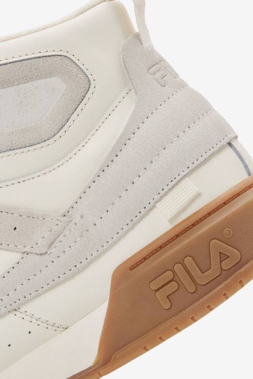 White Men's Fila F-13 Saga Sneakers | Fila237LJ