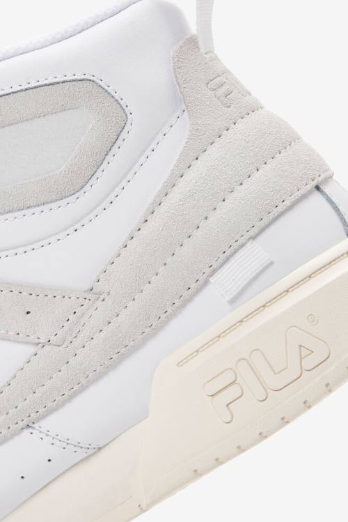 White Men's Fila F-13 Saga Sneakers | Fila769KL