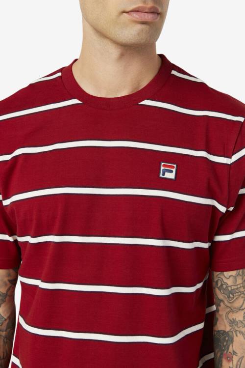 White Men's Fila Felix Tee T Shirts | Fila478IW