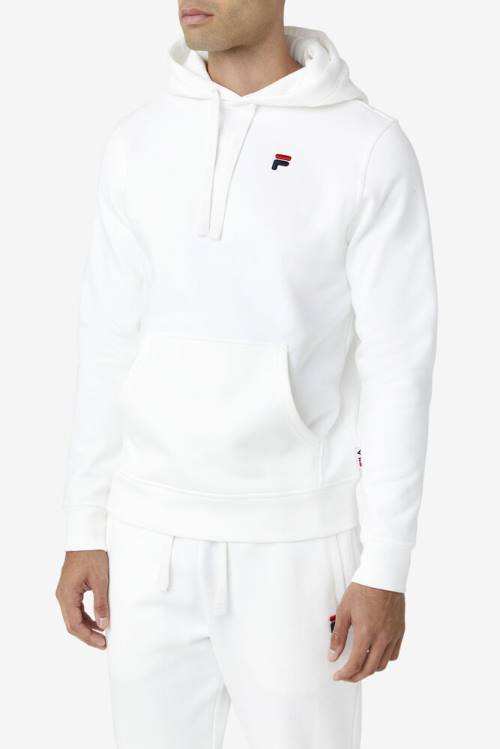 White Men's Fila Godfrey Hoodie | Fila201SN