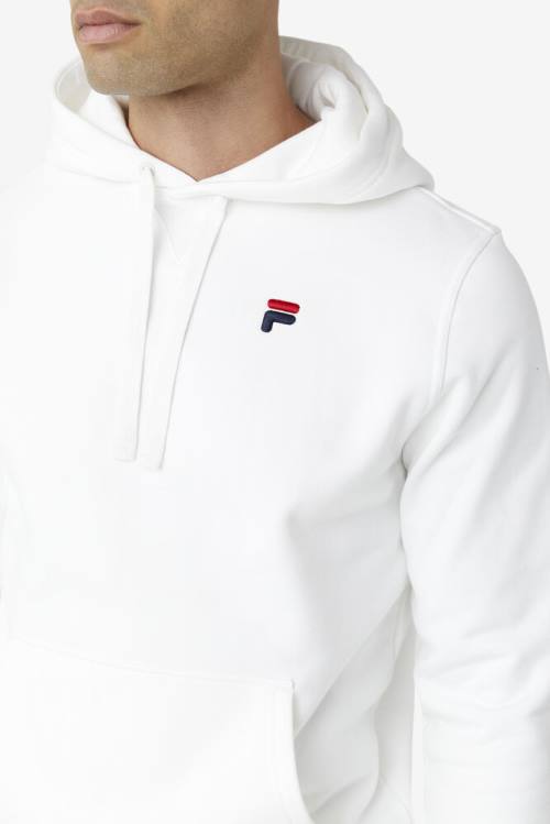 White Men's Fila Godfrey Hoodie | Fila201SN