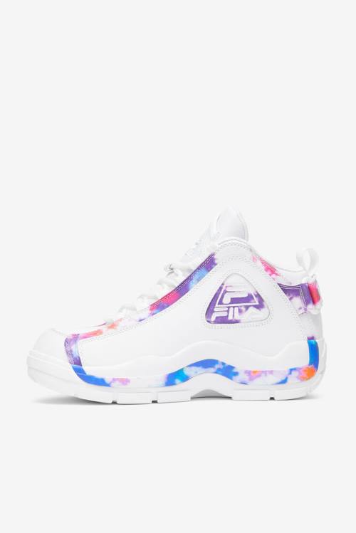 White Men's Fila Grant Hill 2 Tie Dye Sneakers | Fila396TL