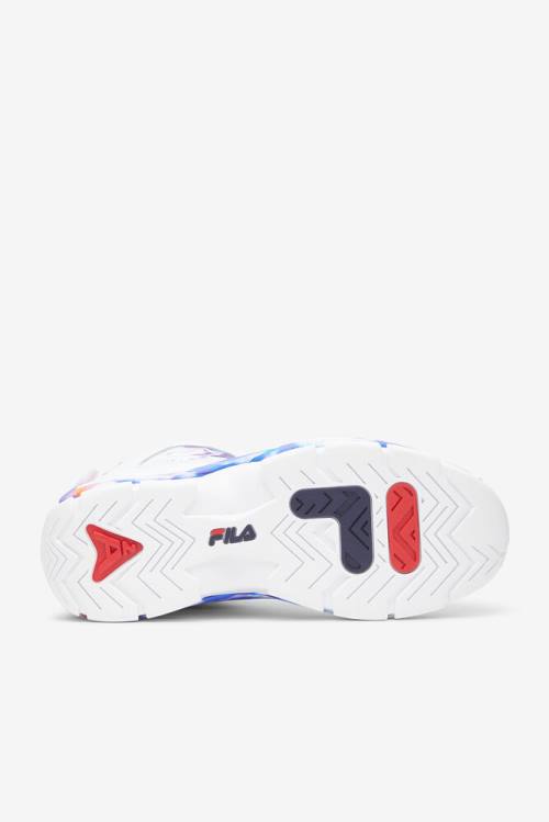 White Men's Fila Grant Hill 2 Tie Dye Sneakers | Fila396TL