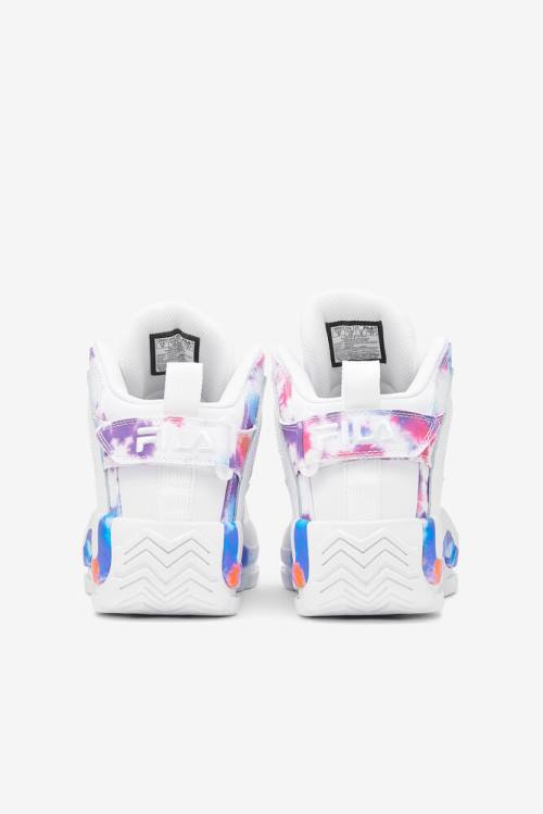 White Men's Fila Grant Hill 2 Tie Dye Sneakers | Fila396TL