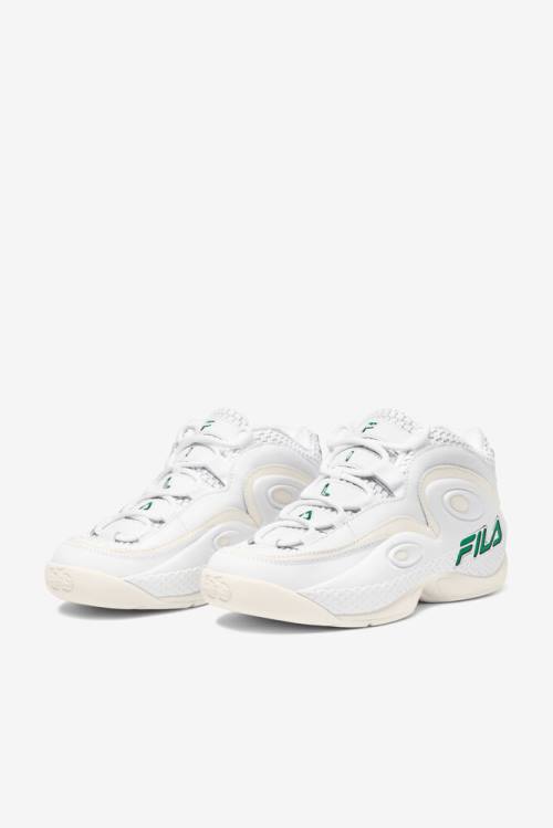 White Men's Fila Grant Hill 3 Woven Sneakers | Fila427CK