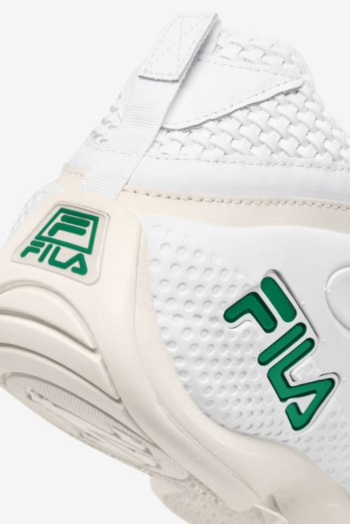 White Men's Fila Grant Hill 3 Woven Sneakers | Fila427CK