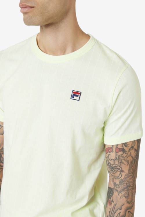 White Men's Fila Guillo Tee T Shirts | Fila645EW