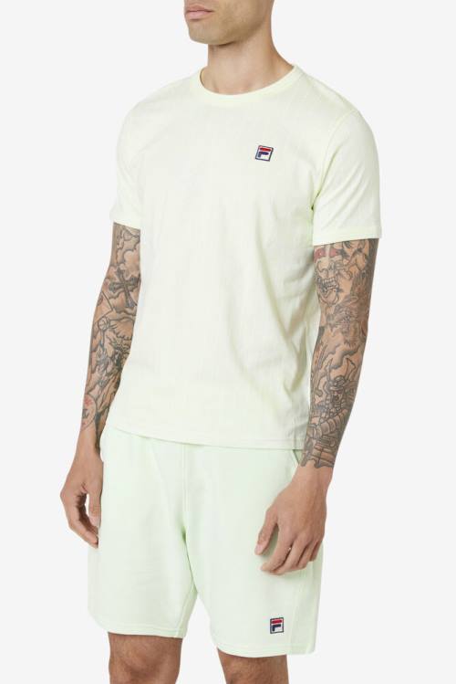 White Men's Fila Guillo Tee T Shirts | Fila645EW