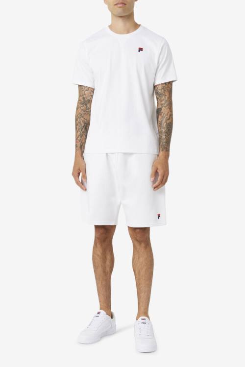 White Men's Fila Kasta Shorts | Fila135VL