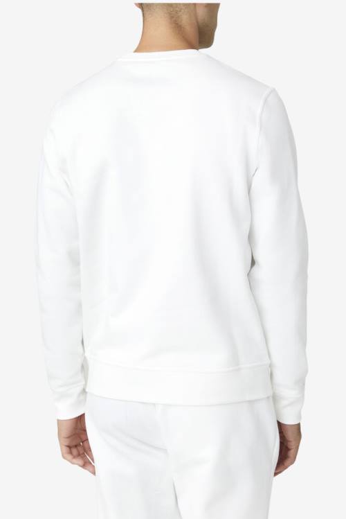 White Men's Fila Kieve Sweatshirts | Fila917LR