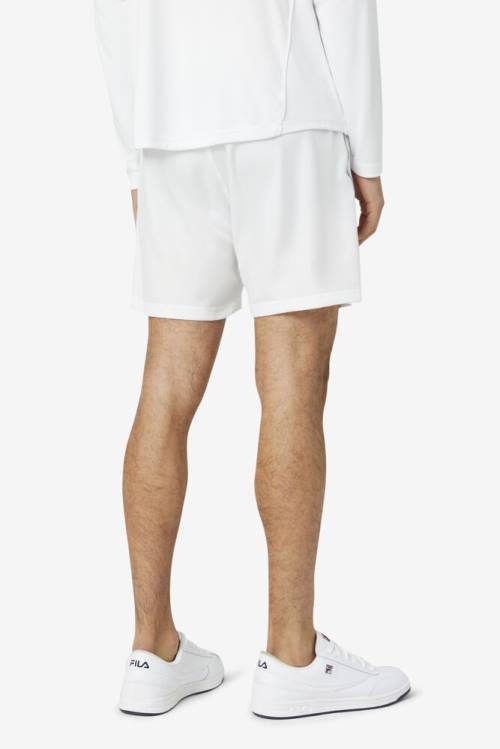 White Men's Fila Pickleball Shorts | Fila573KT