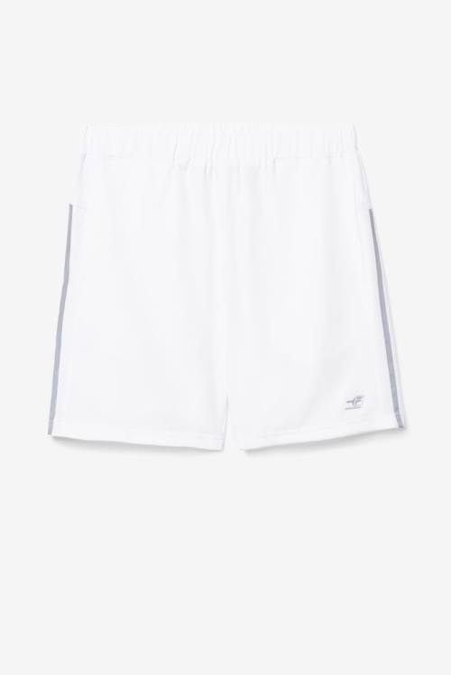 White Men\'s Fila Pickleball Shorts | Fila573KT