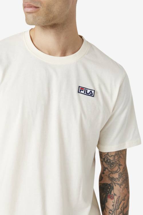 White Men's Fila Skylar Tee T Shirts | Fila702WZ