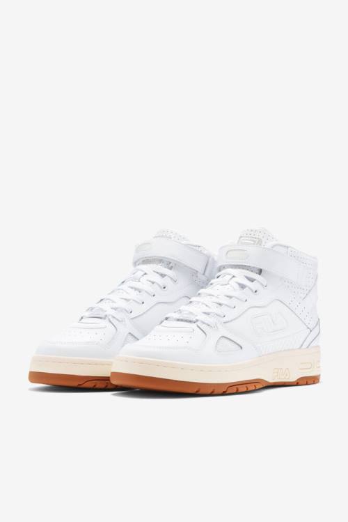 White Men's Fila Teratach 600 Mid Sneakers | Fila037CO