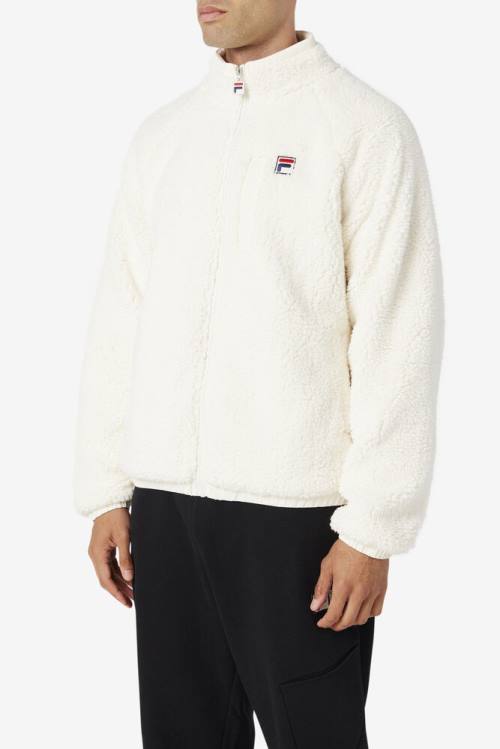 White Men's Fila Yuri Jackets | Fila798UO