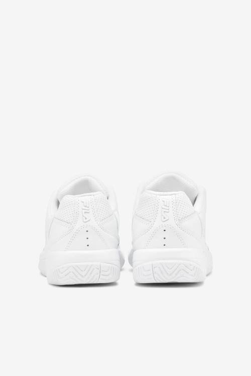 White / Metal Silver Women's Fila Double Bounce Sneakers | Fila725YI