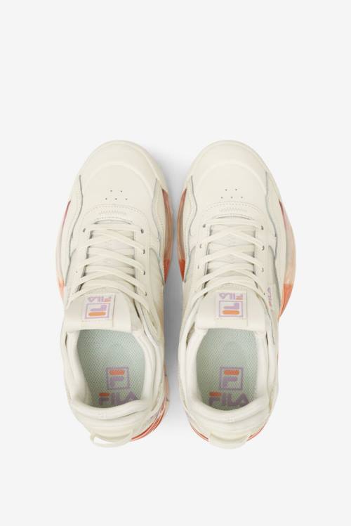 White / Multicolor Women's Fila New Unit Sunset Sneakers | Fila176IN