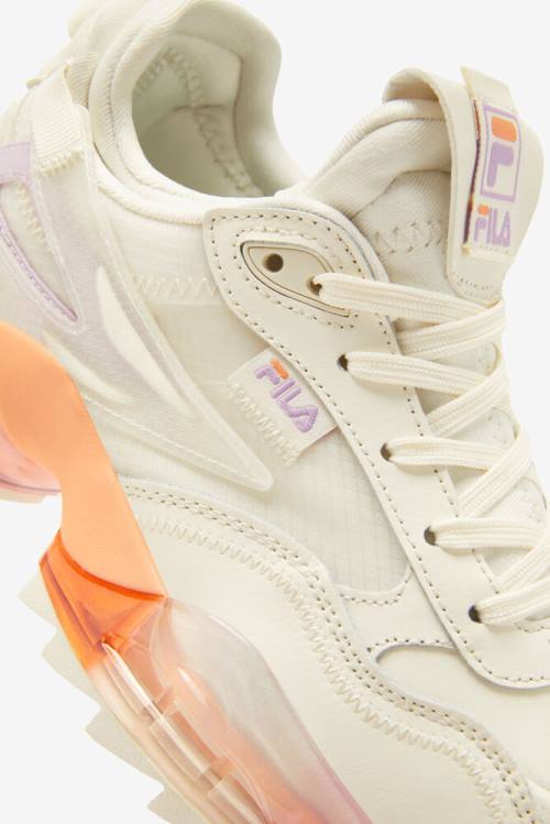 White / Multicolor Women's Fila New Unit Sunset Sneakers | Fila176IN