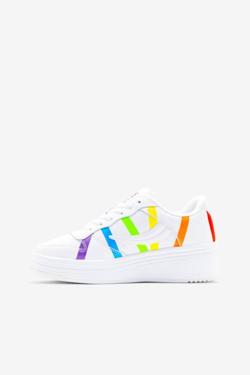 White / Multicolor Women's Fila Wx-100 Pride Sneakers | Fila395QM