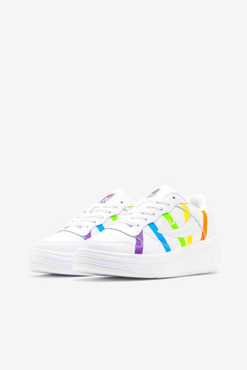 White / Multicolor Women's Fila Wx-100 Pride Sneakers | Fila395QM