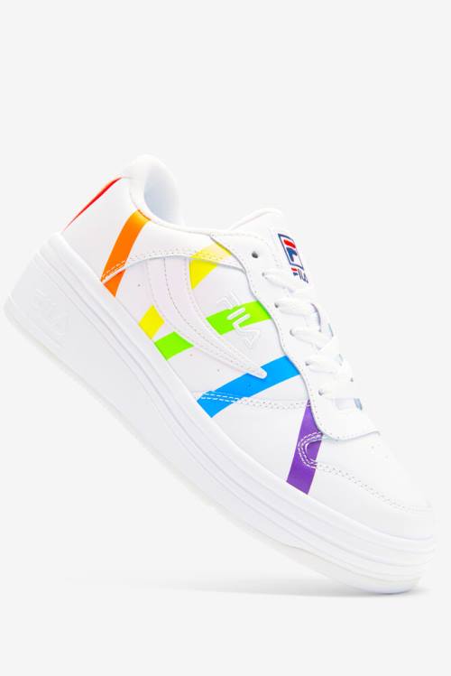 White / Multicolor Women's Fila Wx-100 Pride Sneakers | Fila395QM