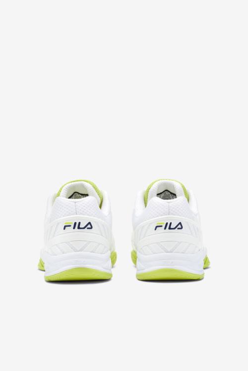 White / Navy / Light Green Women's Fila Axilus 2 Energized Tennis Shoes | Fila853FC