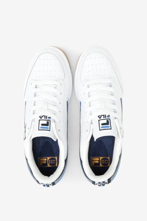 White / Navy Men's Fila 110 Year Collection Tennis 88 Tennis Shoes | Fila709NY