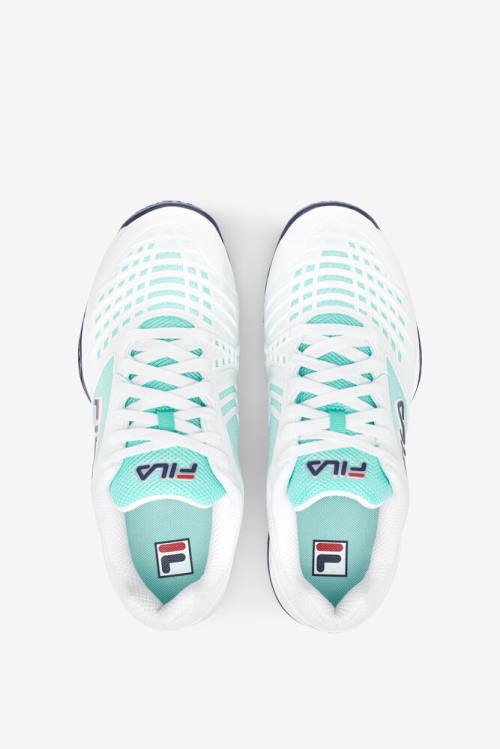 White / Navy Men's Fila Axilus 2 Energized Tennis Shoes | Fila980SY