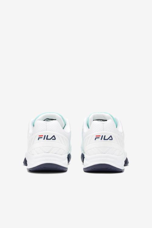 White / Navy Men's Fila Axilus 2 Energized Tennis Shoes | Fila980SY